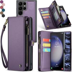 Samsung Galaxy S23 Ultra Case Flip Wallet Cover With S Pen Slot Leather Wallet 海外 即決