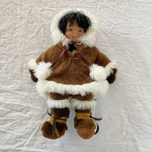 Northern Neighbors Kipmik Doll 16" Naulik Alaskan - Full Faux Fur Ethnic Dress 海外 即決