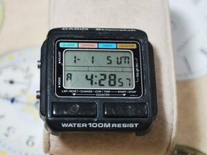 Vintage 1980s CASIO W-500 Quartz Men's Watch -For Repair or Parts 海外 即決