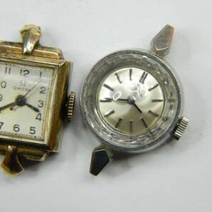 2 VINTAGE OMEGA 484 14K GOLD FILLED STAINLESS STEEL LADIES WATCH LOT - REPAIR 海外 即決の画像3