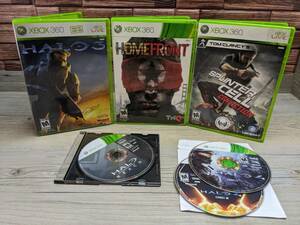 Microsoft Xbox 360 5 Game Bundle Halo (Reach 3 & 4) Homefront & Splint Cell 海外 即決