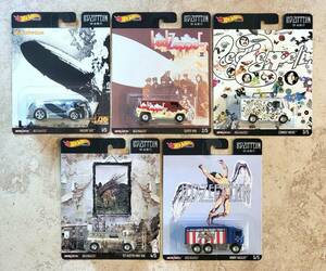 Hot Wheels NEW! Led Zeppelin Complete 5 Car Set 2020 Pop Culture Premium MINT 海外 即決