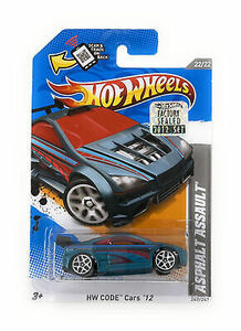 Hot Wheels 2012 HW Code Cars - Asphalt Assault (Metalflake Teal) 247 海外 即決