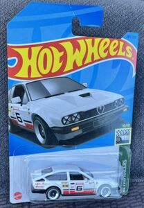 2023 Hot Wheels Alfa Romeo GTV6 3.0 185/250 HW Retro Racers 10/10 White Car 1/64 海外 即決