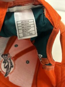 Miami Dolphins NFL Green Orange Multiple Logos StrapBack Hat Cap Cotton One Size 海外 即決