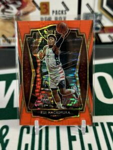 Rui Hachimura 2020-21 Panini Select Premier Neon Orange Pulsar /15 Washington 海外 即決