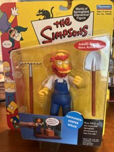 Simpsons WOS Interactive Grounds-keeper Willie Action Figures Series 4 NEW 海外 即決
