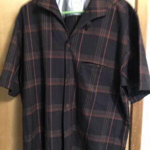 vintage shadow plaid flannel shirt By Sir Guy In Nevada Size L Brown 海外 即決の画像1