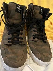 スープラ Vaider メンズ Camo Army ブラック キャンバス High Top Sneaker Shoe 31cm(US13) US 海外 即決