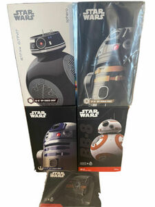 ALL 4 BRAND NEW SPHERO STAR WARS DROIDS W/ FORCE BAND BB-8 R2-Q5 R2-D2 BB-9E HTF 海外 即決