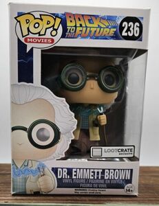 Funko Pop! Movies Back to the Future Dr. Emmett Brown Loot Crate 海外 即決