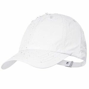 Men Waterproof Baseball Cap Windproof Golf Cap Adjustable Tennis One Size White 海外 即決