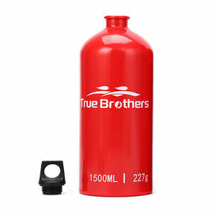 True Brothers 1.5L Aluminum Oil Fuel Bottle Alcohol Container for Camping M9V8 海外 即決