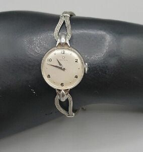 Vintage 1946 Omega Ladies Wind Watch Ref. 2326/7 Stainless Steel 20.5mm Rare 海外 即決