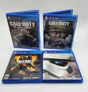 Call of Duty: Black Ops 3 & 4 WW2 & Star Wars Battlefront Lot Playstation 4 PS4 海外 即決