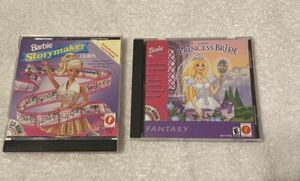 Barbie as Princess Bride CD Rom & Story Maker Computer Game 2000 Windows 95 & 98 海外 即決