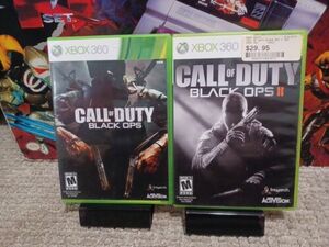 Call Of Duty Black Ops 1 and 2 Microsoft Xbox 360 Video Games Complete Lot Of 2 海外 即決