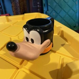 Vintage Goofy Plastic Figural Mug Sipper Cup No Lid Disney By Applause 海外 即決