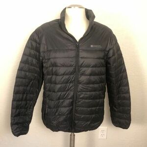 Mountain Warehouse Extreme Down Puffer Mens Large Featherlite Full Zip Black 海外 即決