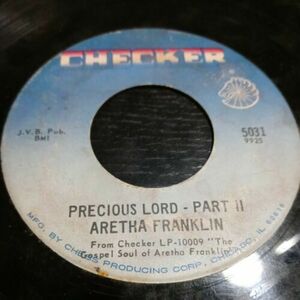 Aretha Franklin "Precious Lord Part I/Part 2" Checker Northern ソウル 45 Detroit 海外 即決