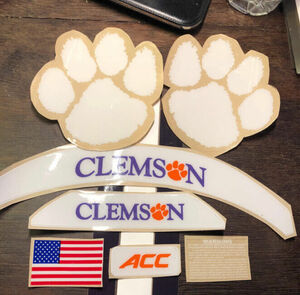 CLEMSON TIGERS (Toughest Decals in America)-Made in the US-Free Shipping Today 海外 即決