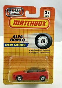 Matchbox Alfa Romeo MB15 Red Black Roof Vintage 1990 New 海外 即決