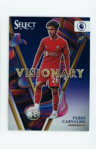 2022-23 Fabio Carvalho Panini Select Visionary Liverpool FC Rookie Card SSP 海外 即決