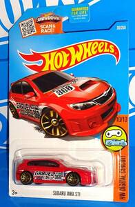 Hot Wheels 2016 Digital Circuit Series #30 Subaru WRX STi Red w/ J5s 海外 即決