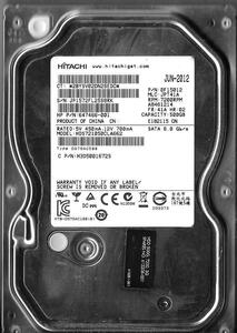 Hitachi HDS721050CLA662 500GB Sata Hard Drive P/N: 0F15012 MLC: JPT41A 海外 即決