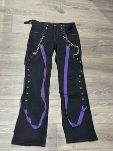 Vintage Tripp NYC Purple Chain Raver Pants Women’s Size 1 Excellent Condition 海外 即決