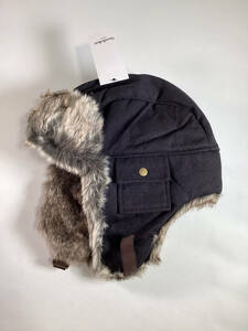 Goodfellow Black Fur Aviator Hat One Size NEW 海外 即決