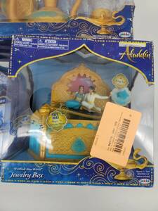 Disney Aladdin Jewelry Box, Genie, Agrabah Tea Set New in Box Lot of 3 海外 即決