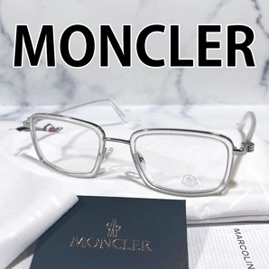 ★1円スタート★ 正規品 モンクレール MONCLER ML5026 027 クリア サングラス メガネ 眼鏡 モンクレ アイウェアの画像1