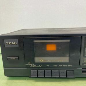 ♪TEACカセットデッキ オーディオ機器 レトロ 通電のみ確認の画像3