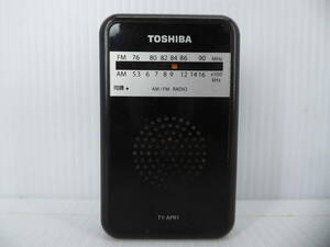 ★☆東芝 FM/AMポケットラジオ TY-APR1 動作品 オマケ新品電池付き☆★