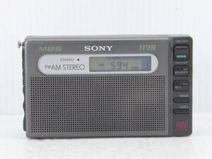 ★☆MBSラジオノベルティー SONY FM/AMコンパクトラジオ SRF-M100 通電OK ジャンク品☆★