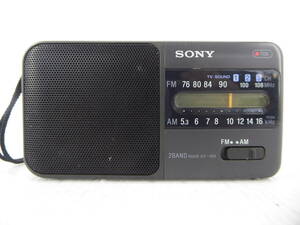 ★☆SONY ワイドFM対応 FM/AMコンパクトラジオ ICF-S30 日本製 動作品 オマケ新品電池付き☆★