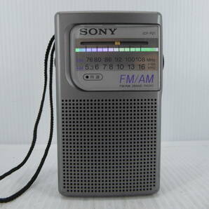 ★☆SONY ワイドFM対応 FM/AMコンパクトラジオ ICF-P21 動作品 オマケ新品電池付き☆★の画像1