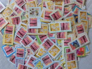 日本普通切手使用済み　320円　瀬戸内海国立公園（瀬戸内の島々）1000枚　紙付き・紙なし混合