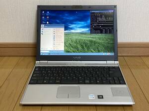 SONY ソニー　VAIO　VGN-SZ51B　Windows xpモデル世代　Linux Q4OS　Windows xp（SP-2）Disk付属　ジャンク