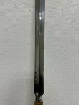 0603-81 0996【1円スタート】 武具　槍　長さ：44.5cm　反り：なし　目釘穴：1個　銘文：表 国常　裏 なし　コレクション_画像7