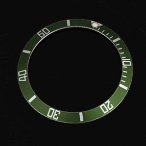 送料無料…ROLEX ロレックス サブマリーナ セラミック ベゼル 腕時計 ダイバーウォッチベゼル インサート (グリーン/ホワイト）社外品の画像2