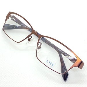 EYES 2465 col.6 Brown metallic Brown square type KTM glasses frame full rim business easy specification 