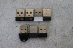 Y06/889 無線LAN子機/マウス/キーボード 等 USBレシーバー 7点セット 動作未確認 現状品