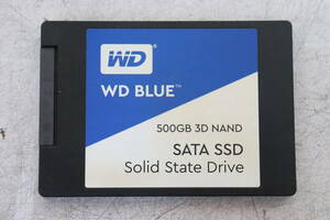 Y06/986 Western Digital WD BLUE 3D NAND SATA 2.5インチ SSD WDS500G2B0A-00SM50 500GB データ消去済み CrystalDiskInfo正常判定