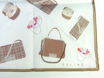 ◆未使用・シール付◆CELINE/セリーヌ◆大判ハンカチ レディース 4枚セット◆ピンク/ベージュ系◆綿100%◆マカダム◆トリオンフ◆_画像3