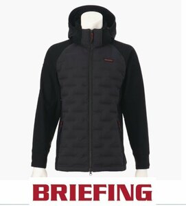 ◆未使用・タグ付◆BRIEFING/ブリーフィング◆メンズ ハイブリット ダウン ジャケット パーカー◆BRG233M49◆黒◆Mサイズ◆ストレッチ◆