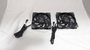 ★☆Thermaltake TOUGHFAN 12 PCファン　2本セット　ブラック　CL-F082-PL12BL-A ①☆★