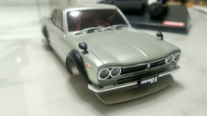 京商 ミニッツ　オートスケール　日産スカイライン ハコスカ　2000GT-R(KPGC10) チューンド・バージョン　電飾ボディ 