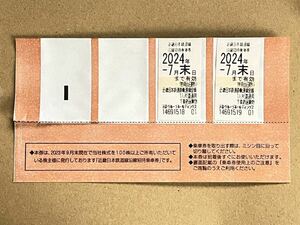 近畿日本鉄道 株主優待 沿線招待乗車券 2枚（2回乗車分）